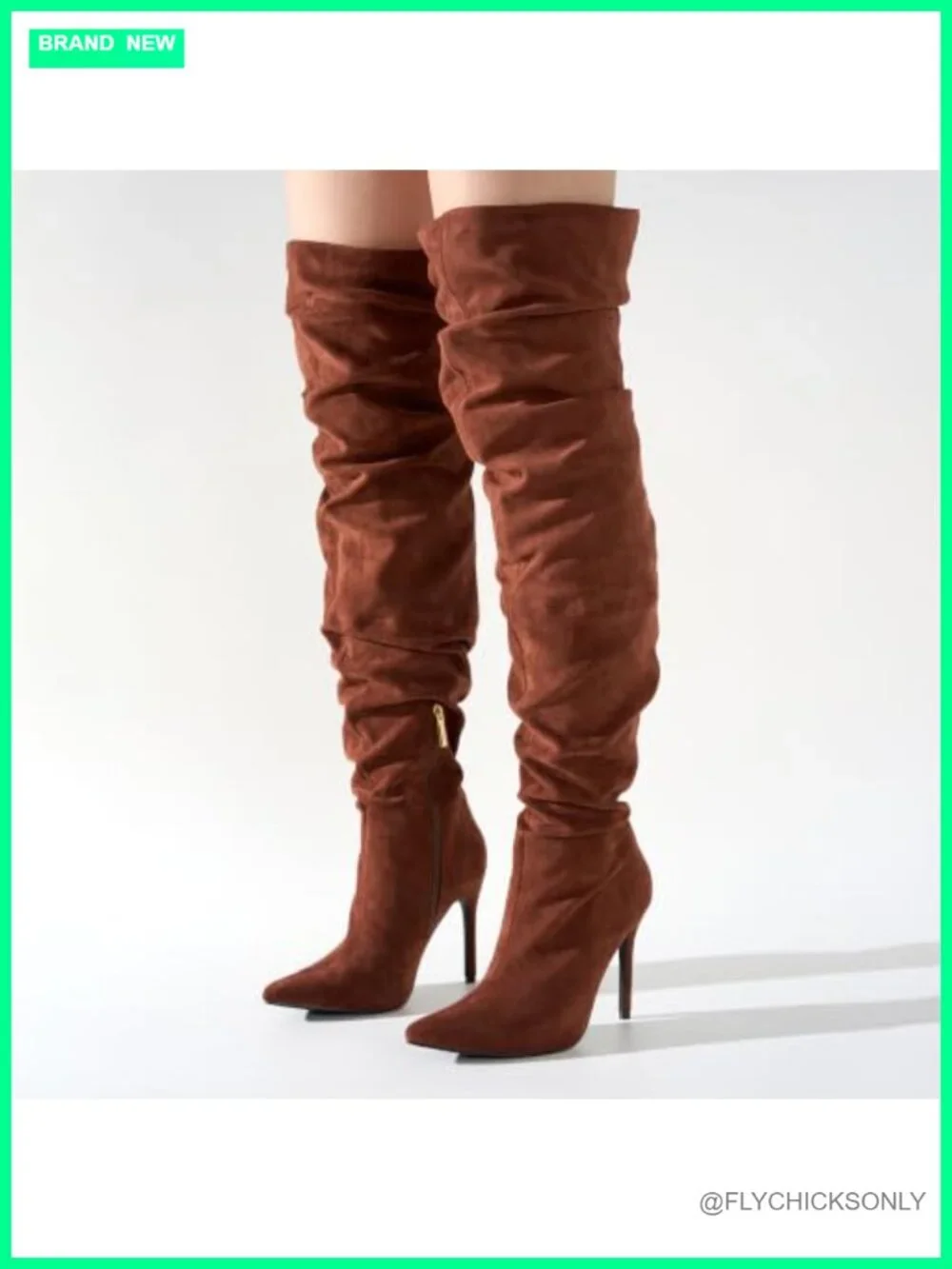 Cape Robbin Women's Thigh High Boots Pointed Toe Cowgirl Slouch Over the Knee